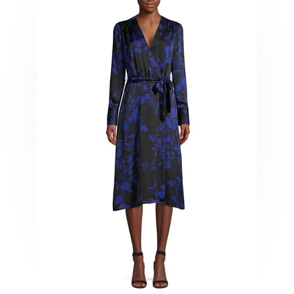 EQUIPMENT Cherylene Floral Wrap Dress - Picture 1 of 8